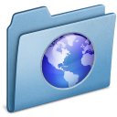 Blue Web icon